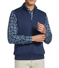 Cremieux Blue Label Cashmere Blend Full-Zip Mock Neck Sweater Vest