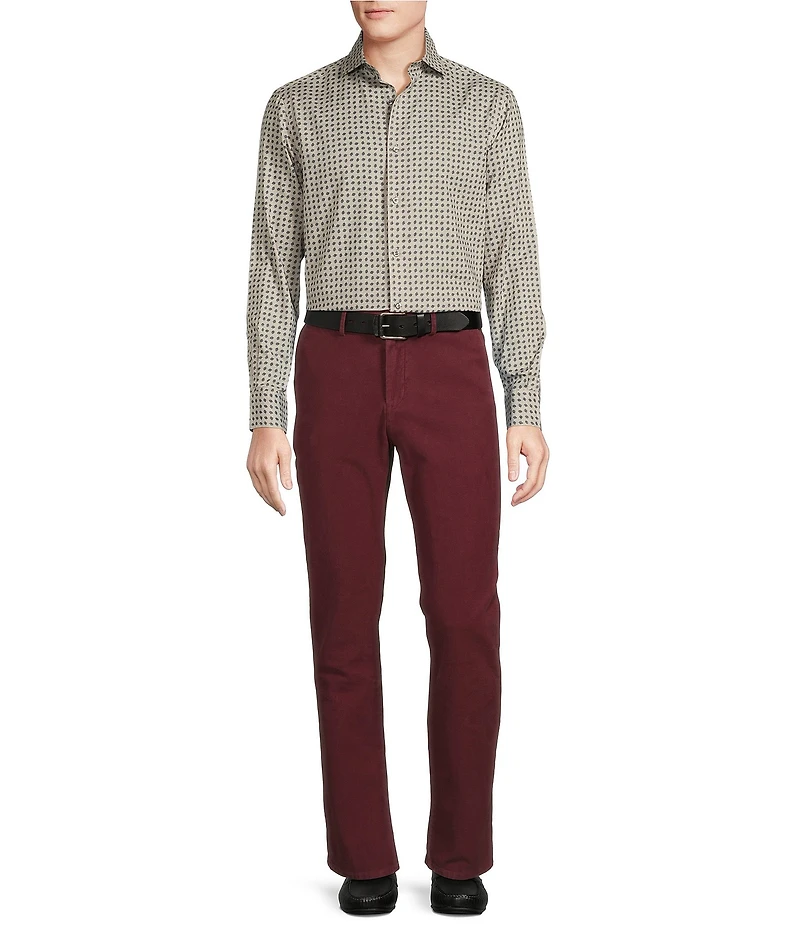 Cremieux Blue Label Chamonix Collection Medallion Print Long Sleeve Woven Shirt