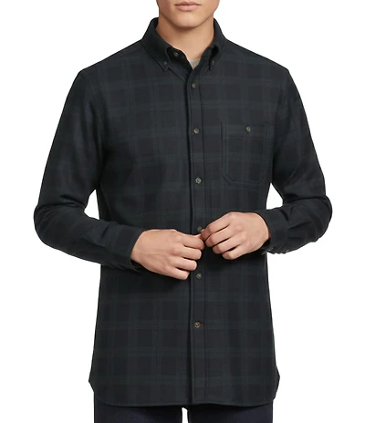 Cremieux Blue Label Check Long Sleeve Overshirt