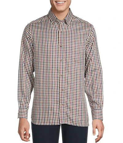 Cremieux Blue Label Check Twill Long Sleeve Woven Shirt