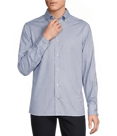 Cremieux Blue Label Circle Geo Print Long Sleeve Woven Shirt
