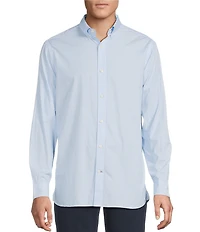 Cremieux Blue Label Circle Geometric Print Poplin Long Sleeve Woven Shirt