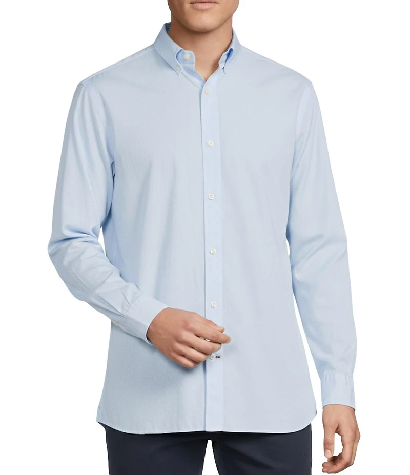 Cremieux Blue Label Circle Geometric Print Poplin Long Sleeve Woven Shirt