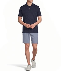Cremieux Blue Label Circle Geometric Print Short Sleeve Polo Shirt
