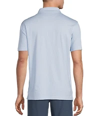 Cremieux Blue Label Circle Print Short Sleeve Polo Shirt