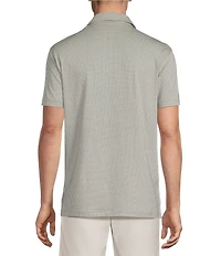 Cremieux Blue Label Circle Print Short Sleeve Polo Shirt