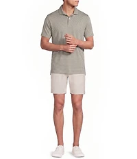 Cremieux Blue Label Circle Print Short Sleeve Polo Shirt