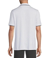 Cremieux Blue Label Classic Fit Pique Geo Dot Print Short Sleeve Polo Shirt