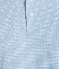 Cremieux Blue Label Classic Fit Pique Geo Printed Short Sleeve Polo Shirt