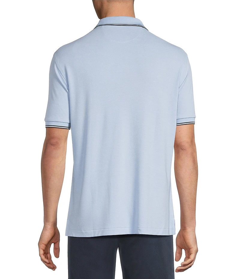 Cremieux Blue Label Classic Fit Solid Pique Short Sleeve Polo Shirt