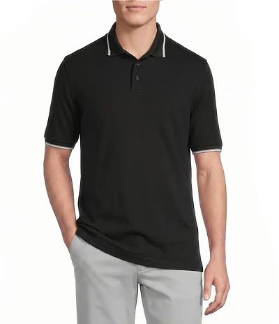 Cremieux Blue Label Classic Fit Solid Pique Short Sleeve Polo Shirt