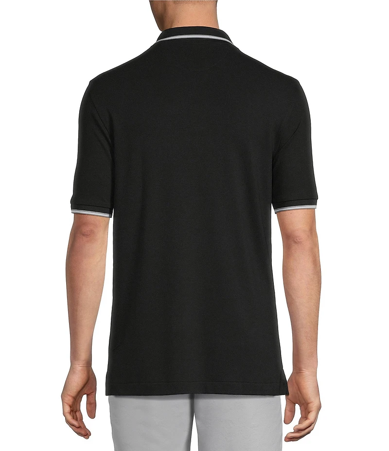 Cremieux Blue Label Classic Fit Solid Pique Short Sleeve Polo Shirt