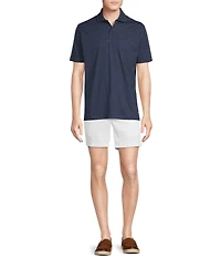 Cremieux Blue Label Classic Fit Stretch Jersey Geo Print Polo Shirt