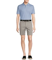 Cremieux Blue Label Classic Fit Stretch Jersey Geometric Print Short Sleeve Polo Shirt