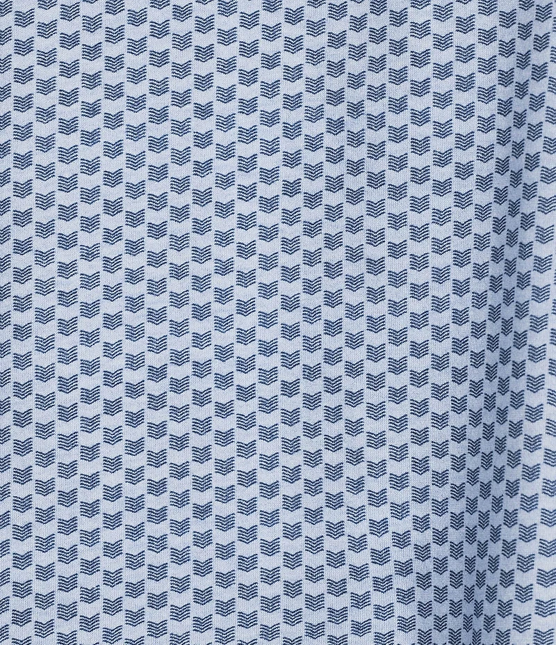 Cremieux Blue Label Classic Fit Stretch Jersey Geometric Print Short Sleeve Polo Shirt