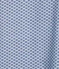 Cremieux Blue Label Classic Fit Stretch Jersey Geometric Print Short Sleeve Polo Shirt