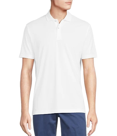 Cremieux Blue Label Classic Fit Stretch Jersey Solid Short Sleeve Polo Shirt