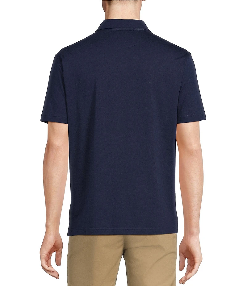 Cremieux Blue Label Classic Fit Stretch Jersey Solid Short Sleeve Polo Shirt