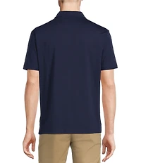 Cremieux Blue Label Classic Fit Stretch Jersey Solid Short Sleeve Polo Shirt