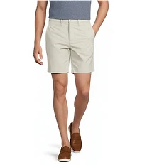 Cremieux Blue Label CMX Tailored Fit Flat Front Stretch 7#double; Inseam Shorts