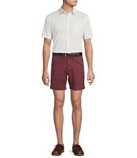 Cremieux Blue Label CMX Tailored Fit Flat Front Stretch 7#double; Inseam Shorts