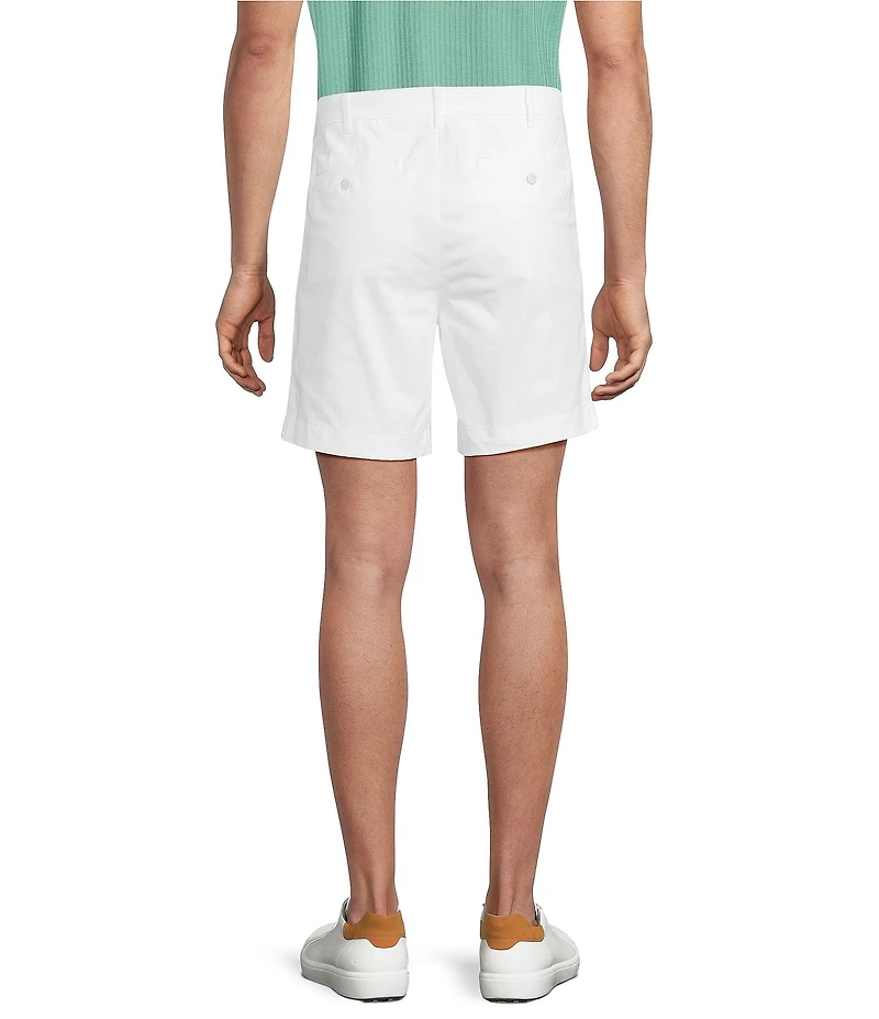Cremieux Blue Label CMX Tailored Fit Flat Front Stretch 7#double; Inseam Shorts