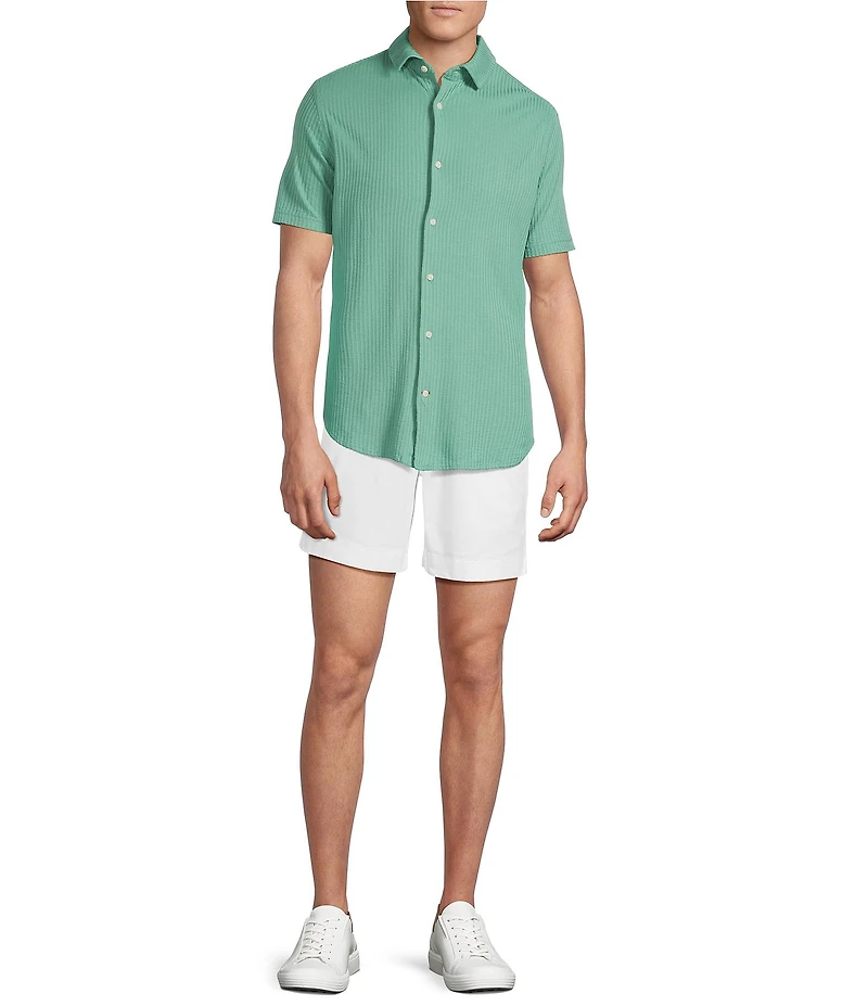 Cremieux Blue Label CMX Tailored Fit Flat Front Stretch 7#double; Inseam Shorts
