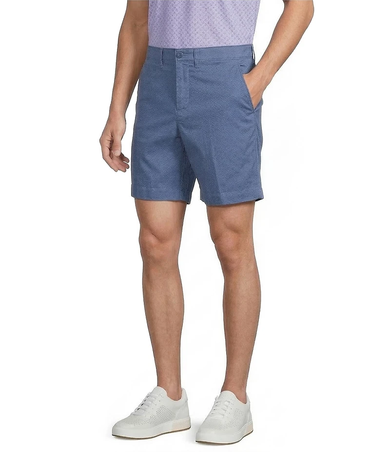 Cremieux Blue Label CMX Tailored Fit Flat Front Stretch 7#double; Inseam Shorts