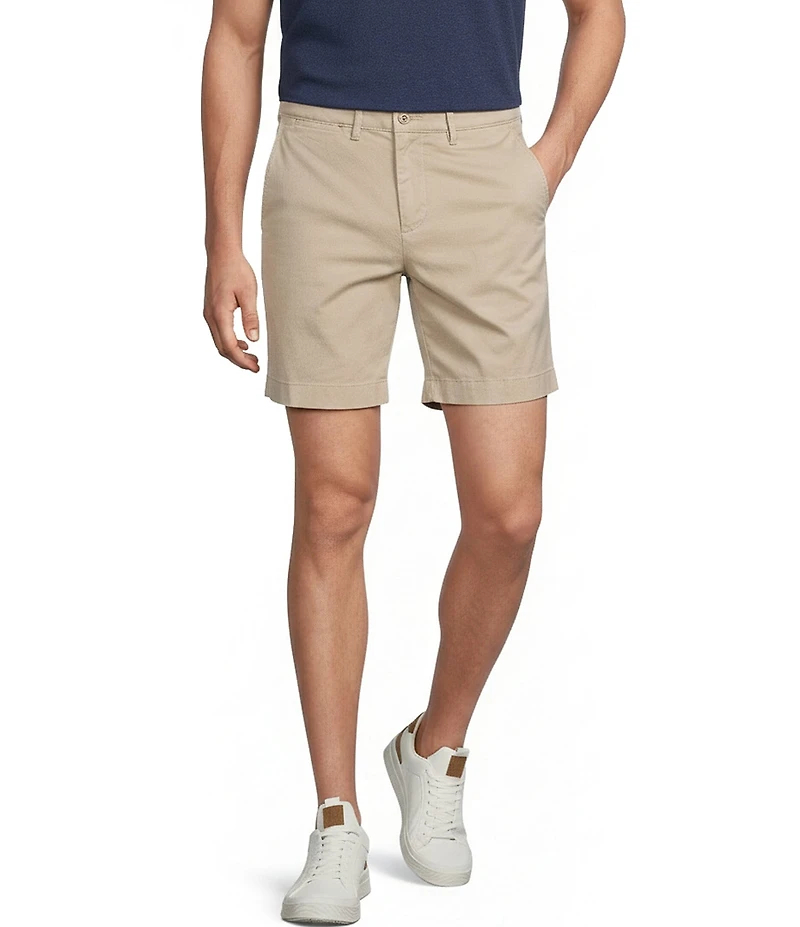 Cremieux Blue Label CMX Tailored Fit Flat Front Stretch 7#double; Inseam Shorts