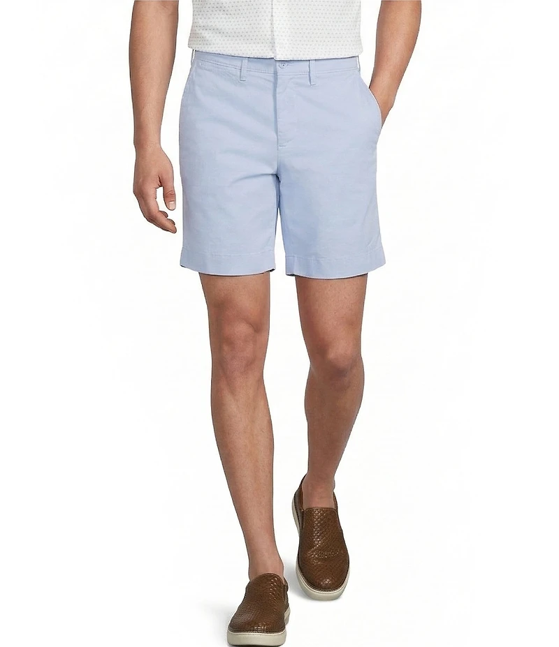 Cremieux Blue Label CMX Tailored Fit Flat Front Stretch 7#double; Inseam Shorts