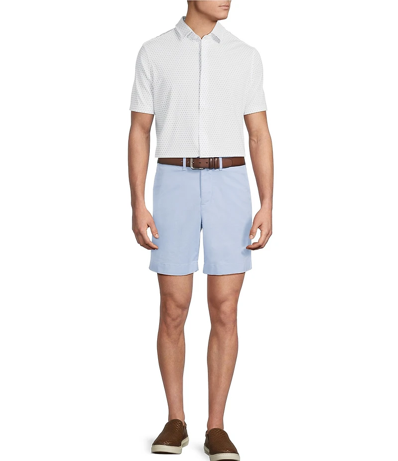 Cremieux Blue Label CMX Tailored Fit Flat Front Stretch 7#double; Inseam Shorts