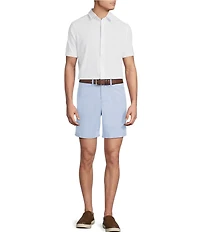 Cremieux Blue Label CMX Tailored Fit Flat Front Stretch 7#double; Inseam Shorts