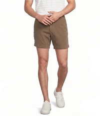 Cremieux Blue Label CMX Tailored Fit Flat Front Textured 6#double; Inseam Shorts