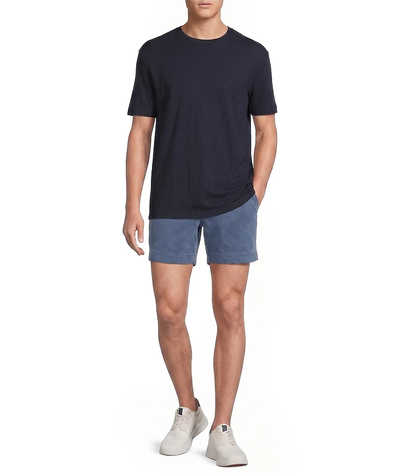 Cremieux Blue Label CMX Tailored Fit Flat Front Textured 6#double; Inseam Shorts