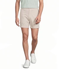 Cremieux Blue Label CMX Tailored Fit Flat Front Textured 6#double; Inseam Shorts