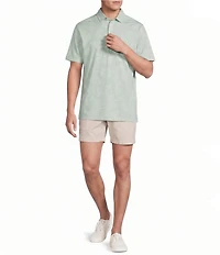 Cremieux Blue Label CMX Tailored Fit Flat Front Textured 6#double; Inseam Shorts