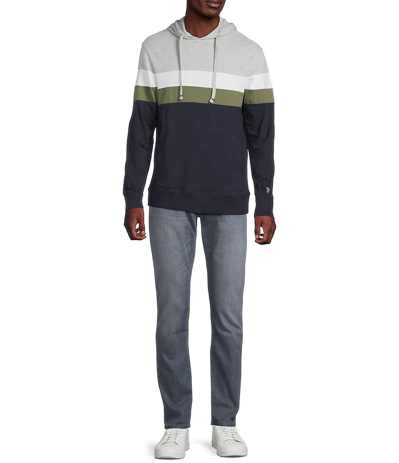 Cremieux Blue Label Color Block Long Sleeve Hoodie T-Shirt