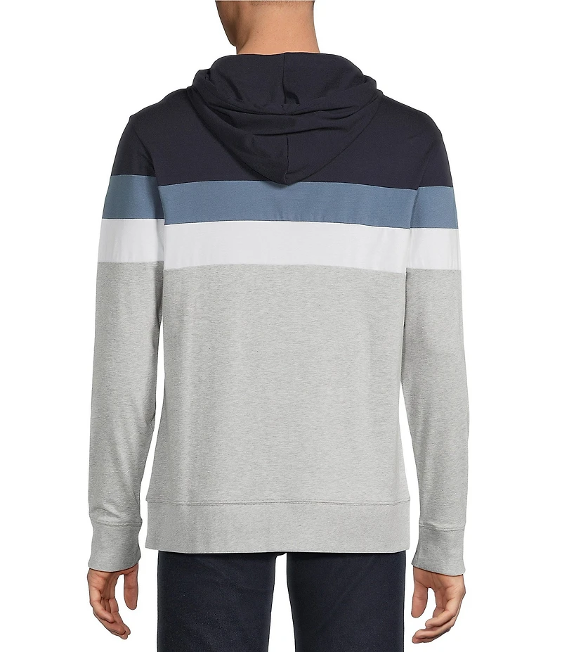 Cremieux Blue Label Color Block Long Sleeve Hoodie T-Shirt