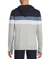 Cremieux Blue Label Color Block Long Sleeve Hoodie T-Shirt