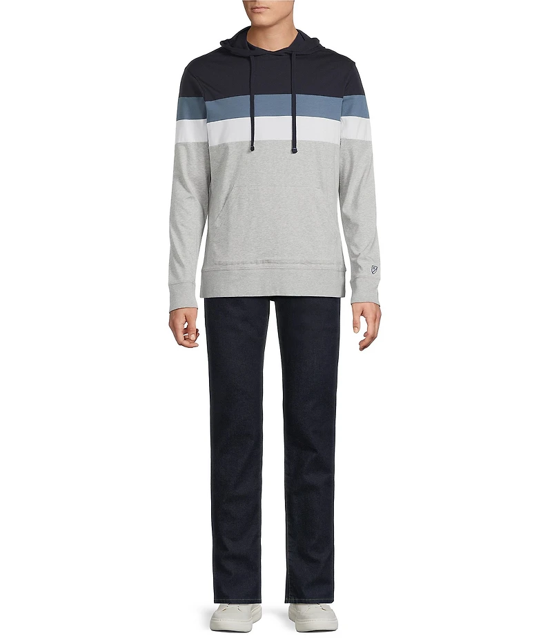 Cremieux Blue Label Color Block Long Sleeve Hoodie T-Shirt