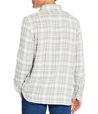 Cremieux Blue Label Cool Tone Plaid Long Sleeve Woven Shirt