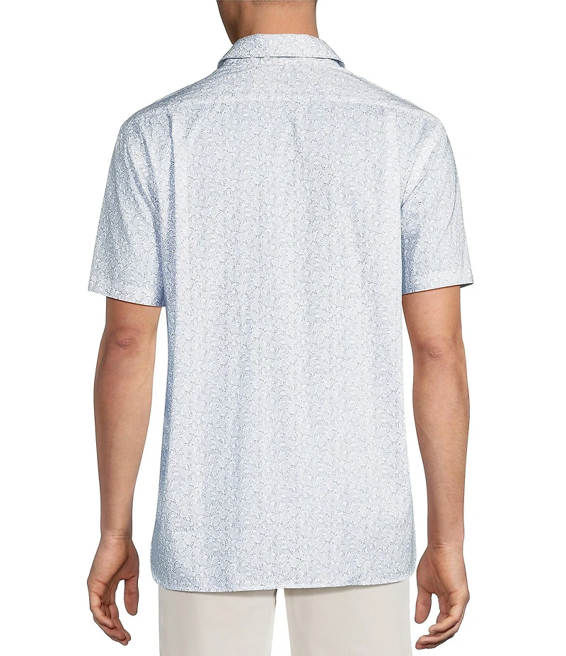 Cremieux Blue Label Daisey Floral Print Short Sleeve Woven Shirt