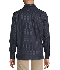 Cremieux Blue Label Diamond Geo Print Long Sleeve Woven Shirt