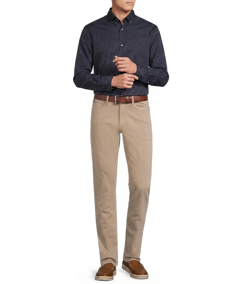 Cremieux Blue Label Diamond Geo Print Long Sleeve Woven Shirt