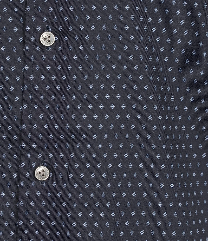 Cremieux Blue Label Diamond Geo Print Long Sleeve Woven Shirt