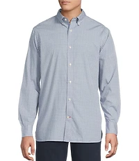Cremieux Blue Label Diamond Geometric Poplin Long Sleeve Woven Shirt