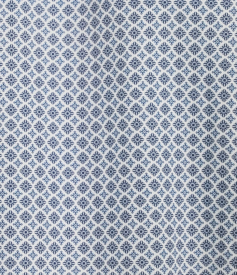 Cremieux Blue Label Diamond Geometric Poplin Long Sleeve Woven Shirt