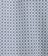 Cremieux Blue Label Diamond Geometric Poplin Long Sleeve Woven Shirt