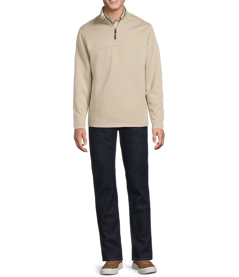 Cremieux Blue Label Diamond Textured Quarter-Zip Pullover