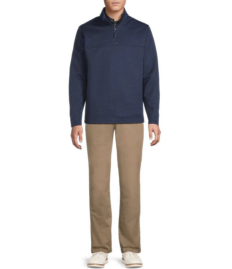 Cremieux Blue Label Diamond Textured Quarter-Zip Pullover